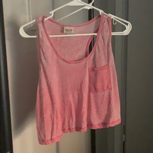 Cute pink racer back top